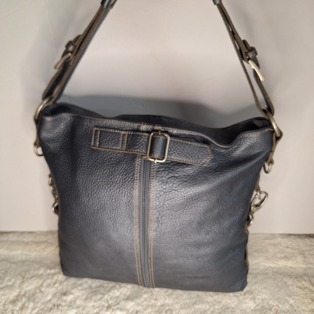 FREDERIC Blue Leather Tote/shoulder Bag